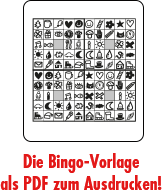 Bingo-Druckvorlage