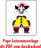 Pepe-Laterne- Druckvorlage