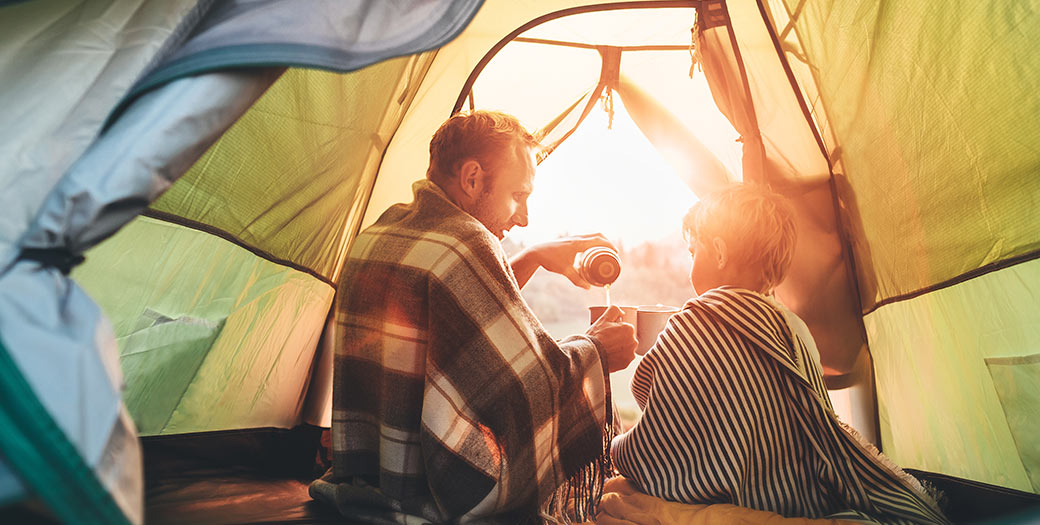 Campen mit der ganzen Familie