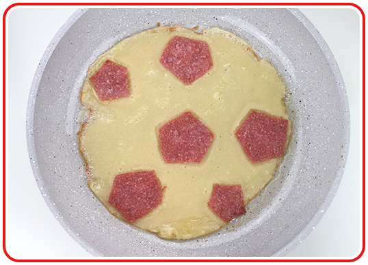 Step 4 - Fußball-Pfannkuchen