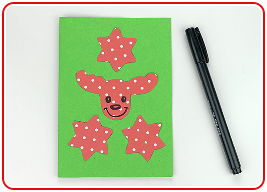 Step 3 - Ferdi Fuchs Weihnachtskarten selber basteln