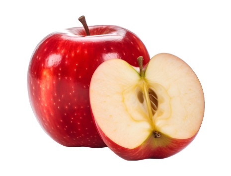 ein leckerer, roter Apfel
