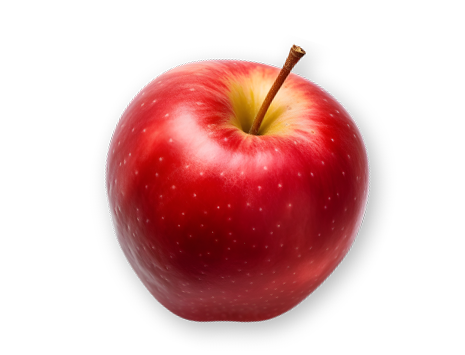 ein leckerer, roter Apfel