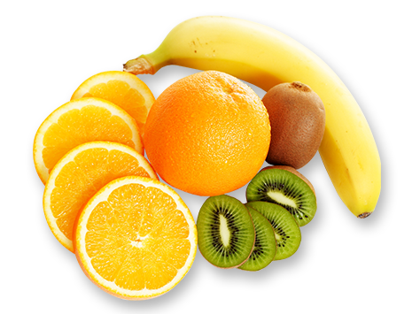 Orangen, Kiwi & Bananen