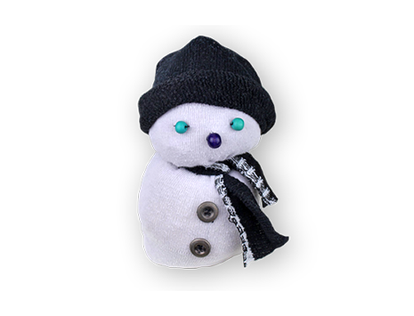 Socken-Schneemann