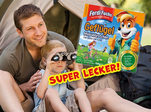 Super lecker! Ferdi Fuchs Geflügel Mini Würstchen