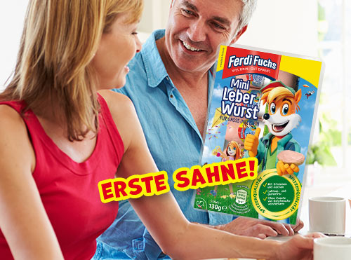Erste Sahne! Ferdi Fuchs Mini Leberwurst